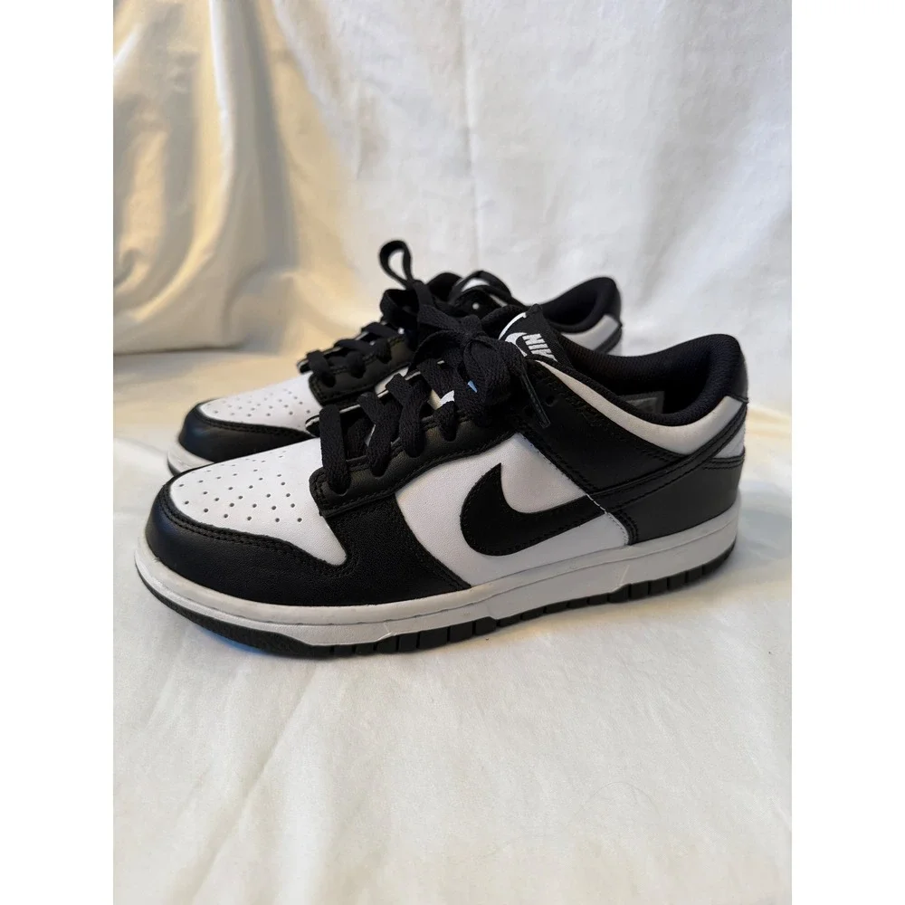 Nike Dunk Low Panda Black White GS Kids Shoes CW1590-100 Size 5Y